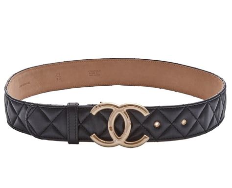 chanel womens quilted belt with c buckle|Chanel snakeskin belt.